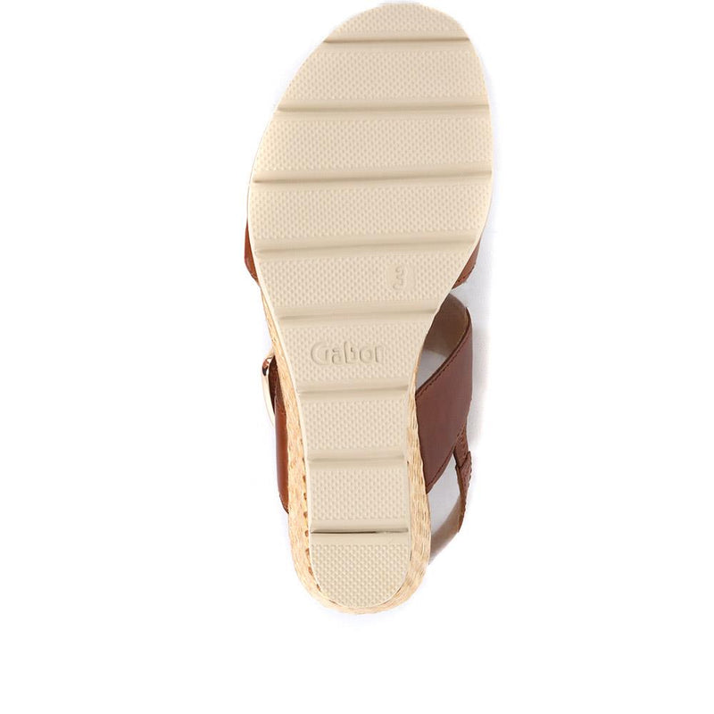 Porter Leather Wedge Sandals - GAB31515 / 317 909