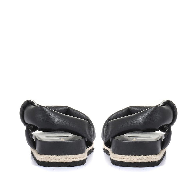 Mount Hope Leather Flatform Sandals - MOUNTHOPE / 319 936