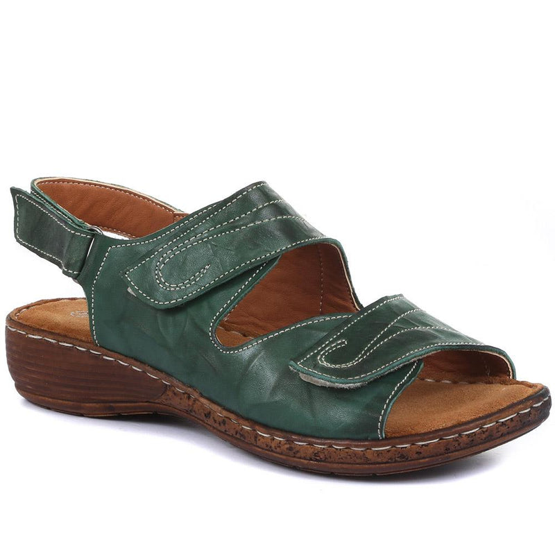 Dual Fitting Leather Sandals - LUCK33021 / 320 057