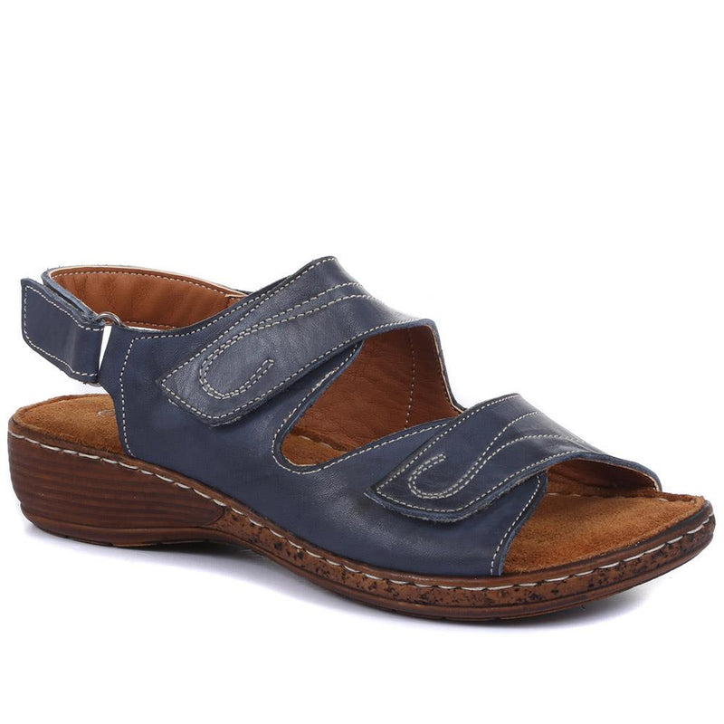 Dual Fitting Leather Sandals - LUCK33021 / 320 057