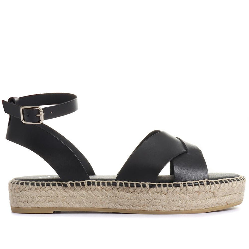 Agnes Leather Flatform Sandals - AGNES / 320 144