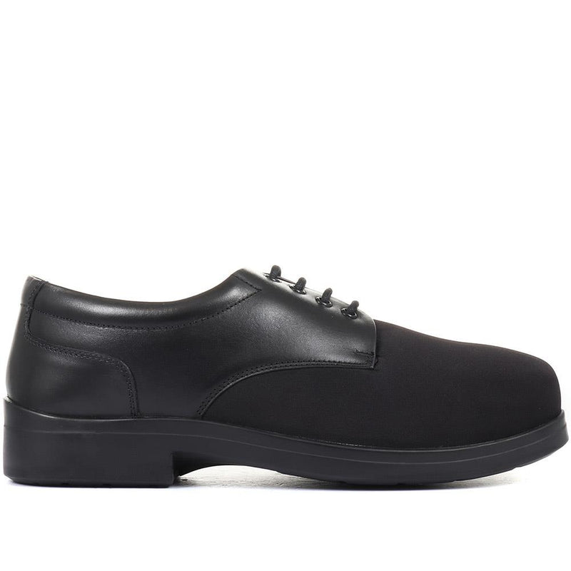 Extra Wide Fit Lace-Up Derby Shoe - ABERTO / 320 929