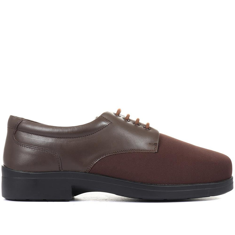 Extra Wide Fit Lace-Up Derby Shoe - ABERTO / 320 929