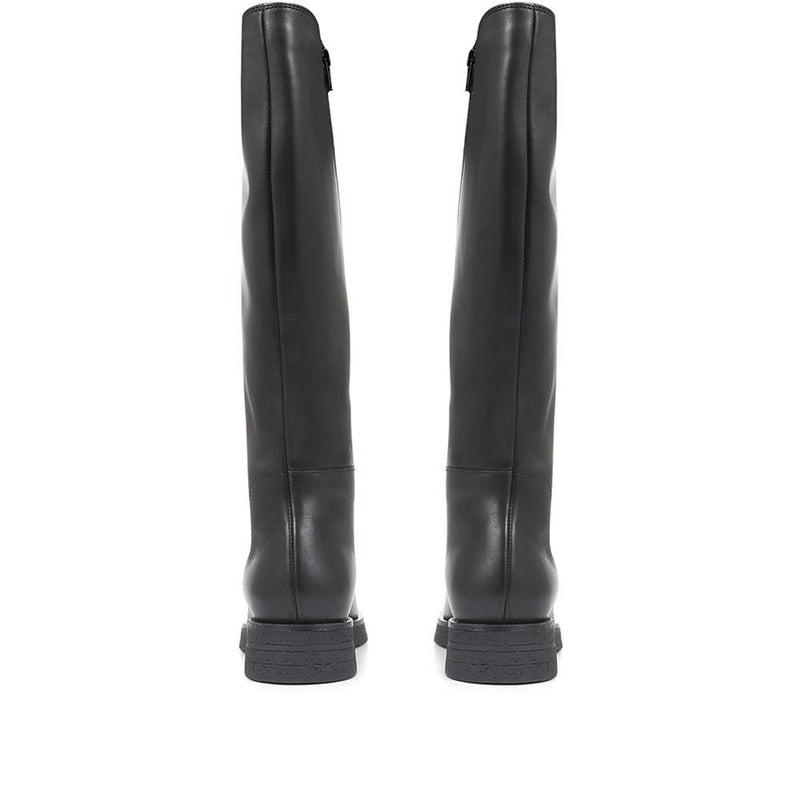 Darline Leather Knee High Boots - DARLINE / 320 538