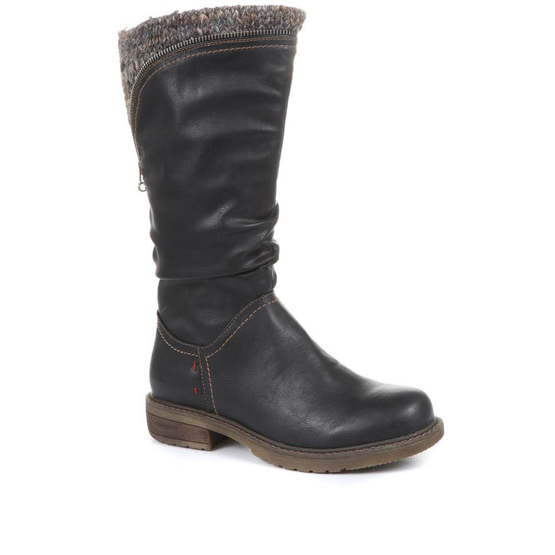 Slouch Fit Calf Boots - WBINS34217 / 320 942
