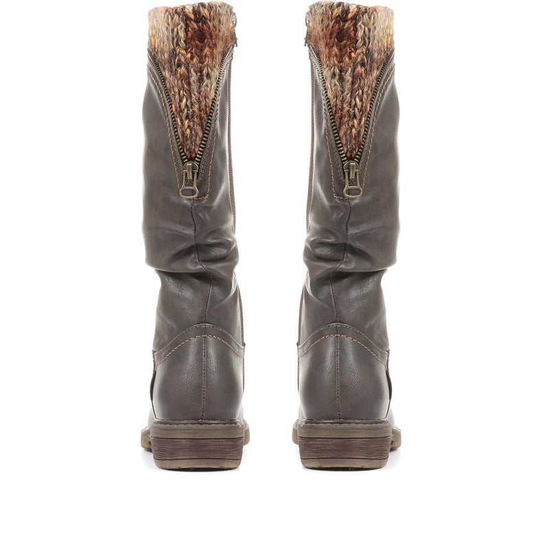 Slouch Fit Calf Boots - WBINS34217 / 320 942