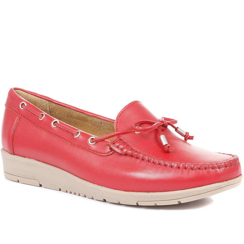 Leather Slip-On Loafers - NAP35007 / 321 460