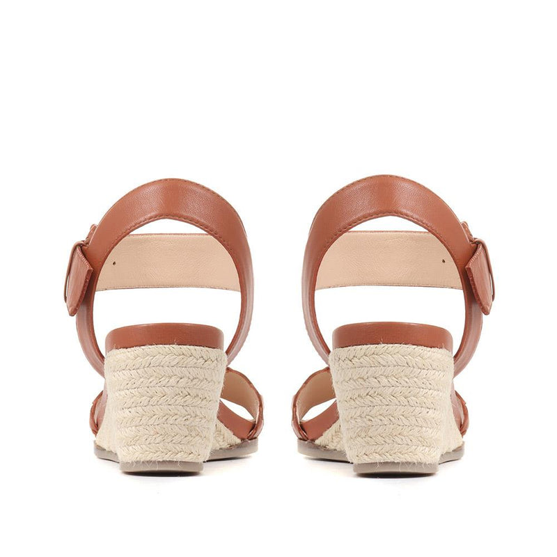 Luana Leather Wedge Sandals - LUANA / 321 575