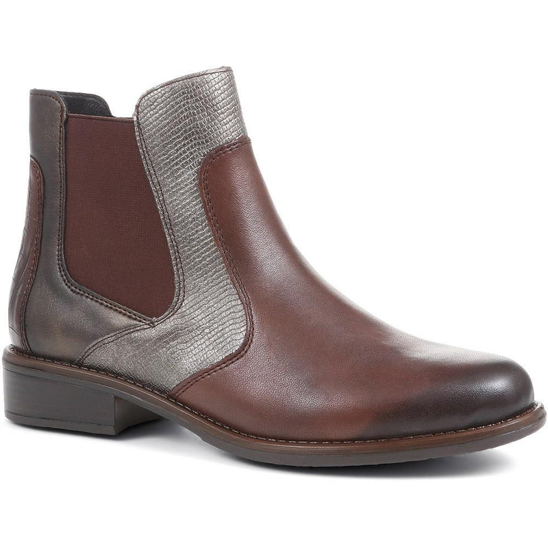 Leather Snakeskin Chelsea Boots - DRS36511 / 322 974